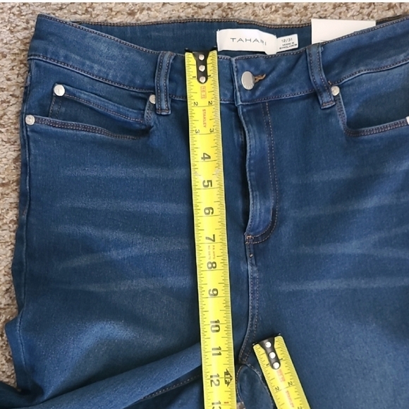 Tahari High Rise Women's Jeans - Dark Blue - Picture 10 of 11